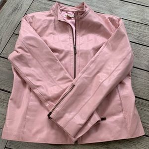 A.M.I. Breast Cancer Awareness PINK Leather Jacket